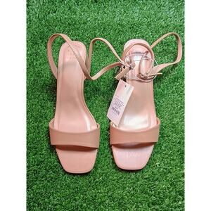 A New Day Shannon Tan Block Heels - Size 9.5W, NWT